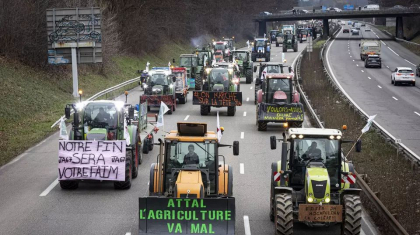 Protestele fermierilor franzeci si belgieni se extind in Europa inainte de summitul Consiliului European. „Suntem hotarati sa mergem pana la capat”