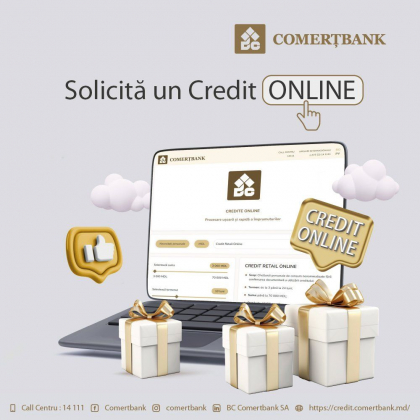 Clientii Comertbank pot benefiсia de un Credit Online - la un click distanta Clientii Comertbank pot benefiсia de un Credit Online - la un click distanta