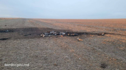 Noi detalii despre fragmentele de drona Shahed care au cazut la Vulcanesti: A fost depistata partea de lupta a acesteia care continea circa 50 de kg de substanta exploziva