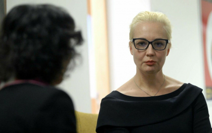 Iulia Navalnaia, vaduva lui Aleksei Navalnii, tinta stirilor false si a zvonurilor in online - FOTO
