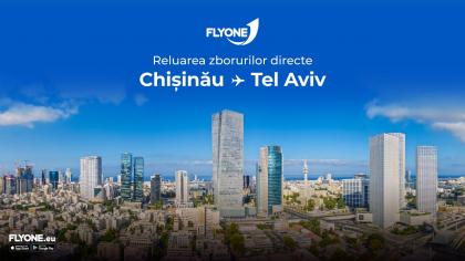 Compania FLYONE reia zborurile spre/din Tel Aviv!