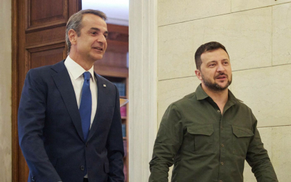 Zelenski si premierul Greciei, prinsi in mijlocul unui atac rusesc in Odesa
Zelenski si premierul Greciei, prinsi in mijlocul unui atac rusesc in Odesa