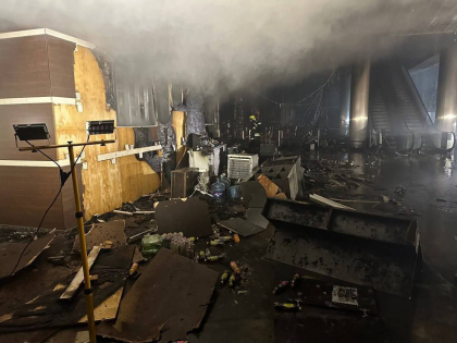 Primele imagini din interiorul cladirii incendiate la Moscova - GALERIE FOTO Primele imagini din interiorul cladirii incendiate la Moscova - GALERIE FOTO