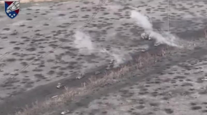 Primele imagini cu marele asalt mecanizat încercat de ruși lângă Tonenke - VIDEO