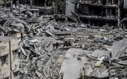 Imagini din dronă cu Gaza, transformată în zonă fantomă după 6 luni de război. Enclava palestiniană, redusă la moloz și bucăți de metal - VIDEO