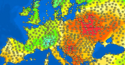 Valul de căldură din Europa a adus temperaturi de vară chiar și în țările baltice
