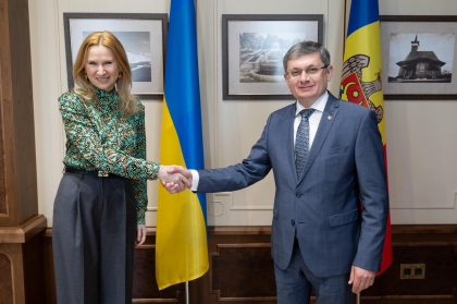 Igor Grosu, la întrevedere cu vicepreședintele Radei Supreme a Ucrainei. Președintele Parlamentului: "În ultimii doi ani, Republica Moldova și Ucraina merg împreună spre marea familie europeană" - FOTO