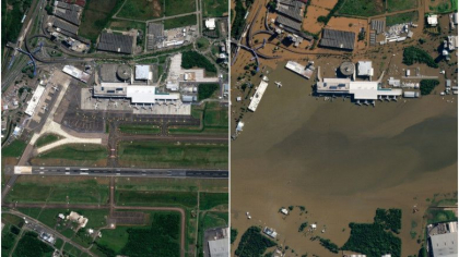 Înainte și după: Imaginile din satelit arată dezastrul lăsat în urmă de inundațiile devastatoare din Brazilia Înainte și după: Imaginile din satelit arată dezastrul lăsat în urmă de inundațiile devastatoare din Brazilia