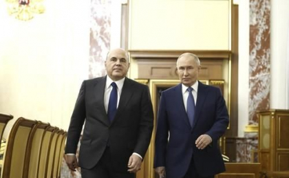 Vladimir Putin l-a desemnat pe Mihail Mișustin pentru un nou mandat de premier
Vladimir Putin l-a desemnat pe Mihail Mișustin pentru un nou mandat de premier
