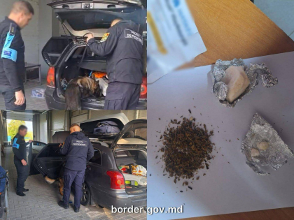 Patru șoferi, prinși cu nereguli la vama Leușeni. Unul dintre ei avea în bagaj substanțe psihotrope - FOTO