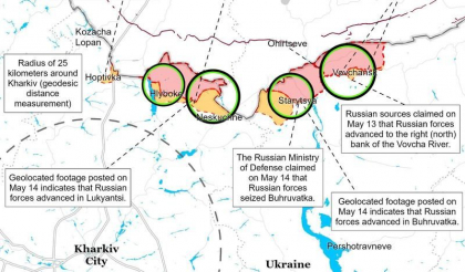 Lovitură dată de Rusia în Harkov, într-un moment critic pentru trupele epuizate ale Kievului. Miza uriașă a regiunii din nord-estul Ucrainei - Hartă
