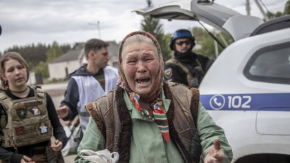 Zelenski e în Harkov, cel mai fierbinte punct al frontului. În timp ce mii de femei și copii erau evacuați, rușii "îi vânau" cu drone - GALERIE FOTO