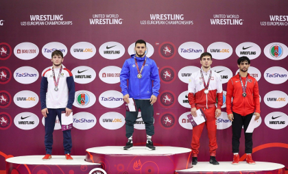 Luptătorii de stil greco-roman au cucerit, până acum, două medalii la Campionatul European U-23, care se desfășoară la Baku, Azerbaijan - FOTO