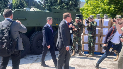Ministrul Apărării al Republicii Federale Germania, Boris Pistorius, la Chișinău: „Germania va oferi Moldovei încă 14 blindate de tip Piranha” - VIDEO