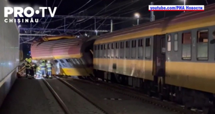 O coliziune dintre un tren de pasageri și un marfar în Cehia a luat viața a 4 persoane, iar alți 20 au fost rănite 