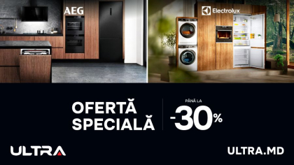 Mărcile de renume mondial AEG și Electrolux anunță deschiderea unor zone de brand în showroom-ul ULTRA de electrocasnice și electronice, iar în legătură cu aceasta oferă o reducere de până la 30% la produsele prezentate Mărcile de renume mondial AEG și Electrolux anunță deschiderea unor zone de brand în showroom-ul ULTRA de electrocasnice și electronice, iar în legătură cu aceasta oferă o reducere de până la 30% la produsele prezentate