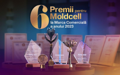 6 distinctii pentru compania Moldcell la Marca Comercial a Anului 2023 6 distinctii pentru compania Moldcell la Marca Comercial a Anului 2023