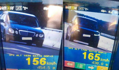 Șoferi vitezomani, trași pe dreapta. Mai mulți șoferi au fost sancționați, după ce au fost prinși conducând cu viteză