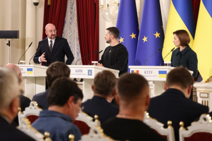 “Suntem martorii unui moment istoric”. Charles Michel promite că UE va sprijini Republica Moldova și Ucraina în călătoria spre aderarea la Uniune