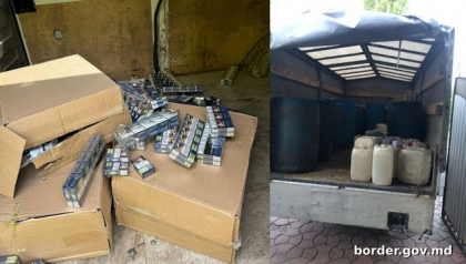 Țigări și alcool de peste un milion de lei, ridicate la frontieră. Trei bărbați, reținuți în flagrant