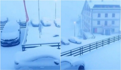 Imagini de necrezut. Italia a fost lovită de ninsoare în plină vară - FOTO Imagini de necrezut. Italia a fost lovită de ninsoare în plină vară - FOTO