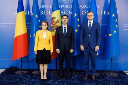 Mihai Popșoi, după cea de-a treia reuniune a Trilateralei Republica Moldova-România-Ucraina: „Am convenit să cooperăm în mobilizarea fondurilor internaționale” - FOTO