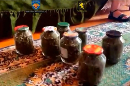 Cu drogurile în borcane: Trei bărbați, reținuți la Edineț, după o captură de substanțe interzise în valoare de 1, 3 milioane de lei - VIDEO