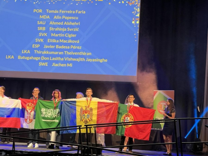 Moldova a obținut o medalie de argint, două medalii de bronz și două mențiuni de onoare în cadrul Olimpiadei Internaționale de Matematică - FOTO
