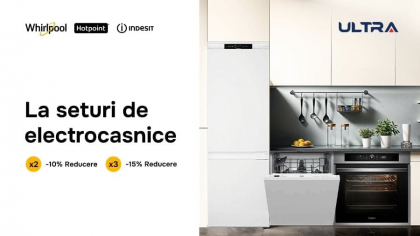 Economisește până la 15% la seturile de electrocasnice Whirlpool, Hotpoint și Indesit! Economisește până la 15% la seturile de electrocasnice Whirlpool, Hotpoint și Indesit!