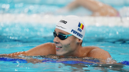 David Popovici a câştigat medalia de aur la Jocurile Olimpice de la Paris în proba de 200 metri liber