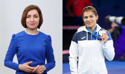 Maia Sandu, după ce Anastasia Nichita a obținut medalia de argint la Jocurile Olimpice: „Întreaga țară te aplaudă și te așteaptă cu drag acasă”