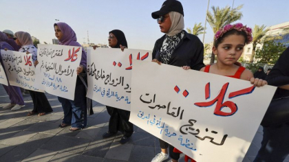 Parlamentul din Irak vrea să dea o lege care permite căsătoria fetelor de la 9 ani Parlamentul din Irak vrea să dea o lege care permite căsătoria fetelor de la 9 ani