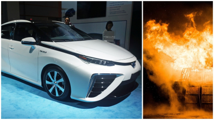 Ingeniozitate: Ucrainenii au transformat o Toyota Mirai într-o bombă cu hidrogen și au folosit-o împotriva rușilor. O versiune a mașinii care poate fi transformată în armă, deținută de Papă - FOTO