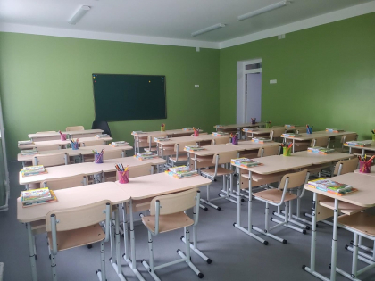 În gimnaziul „Taras Șevcenko” din Chișinău au fost deschise primele clase cu predare în limba ucraineană, pentru copiii refugiați - FOTO