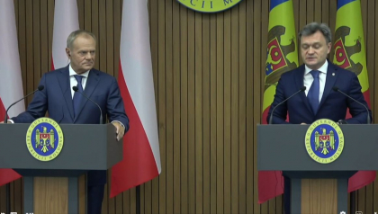 „Trebuie să demonstrăm că suntem uniți pe deplin în contextul situației din întreaga regiune”. Declarațiile făcute de premierul Donald Tusk, aflat într-o vizită la Chișinău - VIDEO „Trebuie să demonstrăm că suntem uniți pe deplin în contextul situației din întreaga regiune”. Declarațiile făcute de premierul Donald Tusk, aflat într-o vizită la Chișinău - VIDEO