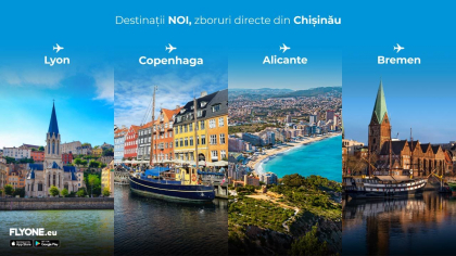 FLYONE anunță noi destinații de zbor și deschiderea rezervărilor pentru vară! FLYONE anunță noi destinații de zbor și deschiderea rezervărilor pentru vară!