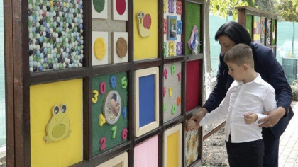 Grădină senzorială pentru copiii cu CES, un proiect inovator la L.T. „George Coșbuc” din Bălți” - VIDEO