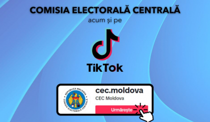 CEC pe TikTok: „Oferim videoclipuri informative despre procedurile electorale, făcând apel la implicarea civică prin exercitarea dreptului constituțional de vot”