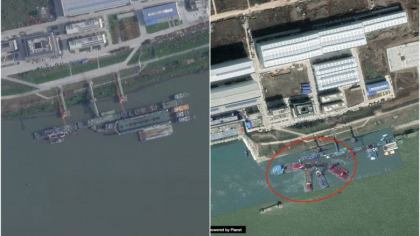 Imagini din satelit după scufundarea celui mai nou submarin nuclear al Chinei. „Va încetini semnificativ planurile Beijingului”