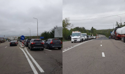 Pe sensul de ieșire din Republica Moldova se atestă flux majorat de călători. Zeci de mașini stau la coadă la vama Leușeni-Albița - FOTO Pe sensul de ieșire din Republica Moldova se atestă flux majorat de călători. Zeci de mașini stau la coadă la vama Leușeni-Albița - FOTO
