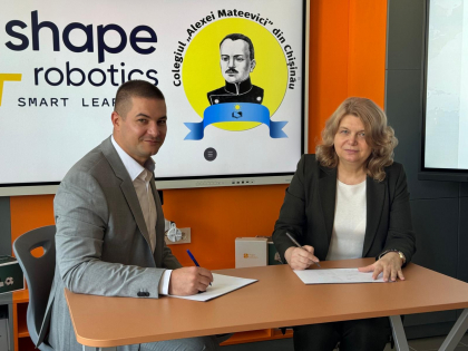 Inovația în educație: Parteneriatul dintre Colegiul „Alexei Mateevici” și Shape Robotics revoluționează procesul de învățare Inovația în educație: Parteneriatul dintre Colegiul „Alexei Mateevici” și Shape Robotics revoluționează procesul de învățare