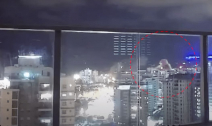 Momentul în care rachete trase de Hezbollah au lovit oraşele israeliene Haifa şi Tiberias. Zece persoane au fost rănite - VIDEO