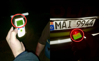Doi șoferi, reținuți și lăsați fără mașini, după ce au fost prinși beți criță la volan - FOTO Doi șoferi, reținuți și lăsați fără mașini, după ce au fost prinși beți criță la volan - FOTO