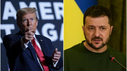 Donald Trump îl învinuiește pe Volodimir Zelenski pentru declanșarea războiului cu Rusia
Donald Trump îl învinuiește pe Volodimir Zelenski pentru declanșarea războiului cu Rusia