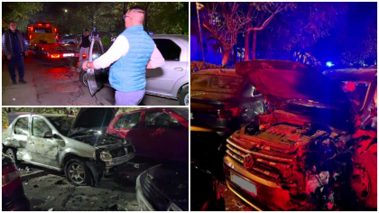 O şoferiţă a lovit 13 maşini pe o stradă din București. Femeii i s-ar fi făcut rău la volan - VIDEO O şoferiţă a lovit 13 maşini pe o stradă din București. Femeii i s-ar fi făcut rău la volan - VIDEO