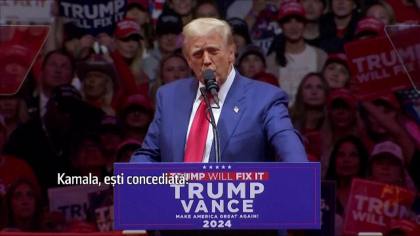 Luptă strânsă pentru Casa Albă. Trump a ținut un miting în New York: „Kamala, ești concediată”
