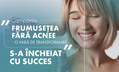 Rezultate semnificative și o piele mai sănătoasă la finalul campaniei „Piele fără acnee - o vară de transformare” Rezultate semnificative și o piele mai sănătoasă la finalul campaniei „Piele fără acnee - o vară de transformare”