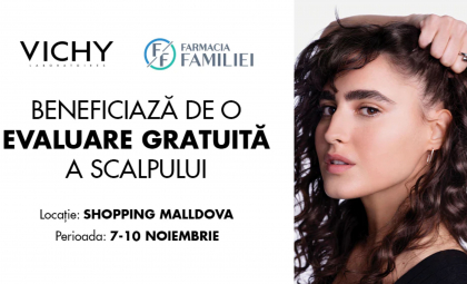Screening GRATUIT pentru un scalp sănătos cu Farmacia Familiei Screening GRATUIT pentru un scalp sănătos cu Farmacia Familiei