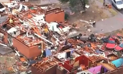 Cel puțin șapte tornade au făcut ravagii în Oklahoma. Imagini de sus cu prăpădul din statul american - FOTO Cel puțin șapte tornade au făcut ravagii în Oklahoma. Imagini de sus cu prăpădul din statul american - FOTO