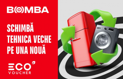 Bomba: Schimbă tehnica veche pe una nouă. Economisește la facturi cu Eco Voucher